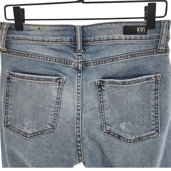 Kut From The Kloth Elizabeth Fab Ab High Rise Crop Straight Size 4 - Picture 4 of 9